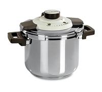 Barazzoni Cocotte à pression double système facile, capacité 4,5 l, ø 22 cm, acier inoxydable 18/10, fabriquée en Italie, 4,5 litres, inoxydable