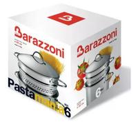Barazzoni Cuiseur à Pâtes Pastamania Inox 18/10 Fond Triple 22 Cm 6 Lt