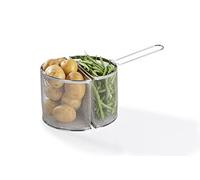 Barazzoni, Double panier pour spaghettière, acier inoxydable, Ø22 cm