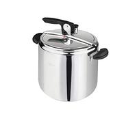 Barazzoni Marmite à pression Ameli 26 cm, capacité 12 L, inox 18/10, fabriqué en Italie, 12 litres, acier et noir