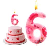 Barb Nombre Bougie, Barb Thème Decorations, Fille Anniversaire Decoration, 3D Gateau Bougie, Nombre Bougie, Anniversaire 6 Ans