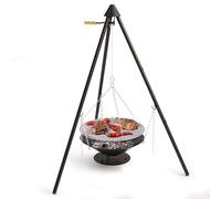 Barbecook barbecue trépied, barbecue portable avec housse de transport incluse, 60x60x166cm, Noir