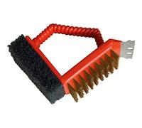 Barbecook Brosse 3 en 1 Plastique Rouge, 11,5 x 7,2 x 9,5 cm