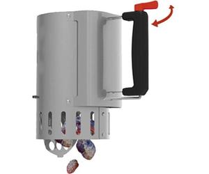 Barbecook Charcoal starter with safe drop acier inoxydable