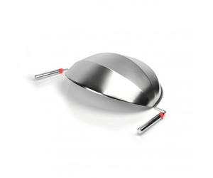 Barbecook Dôme réflecteur de chaleur barbecue charbon Optima/Loewy 45, Inox 43cm, Argent