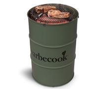 barbecook Edson : barbecue au charbon de bois, forme tonneau, grille chromée réglable