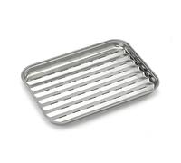 Barbecook Grilles de cuisson antiflammes, Acier Inoxydable 3 x 35 x 24 cm, Argent