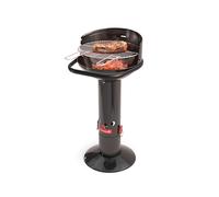 Barbecook Loewy 45 Barbecue au charbon avec pare-vent, BBQ griller pour 6 personnes, noir, 43x43x97cm