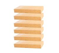 Barbecook Pierres à feu, set de 6 pierres à feu pour barbecue à bois Pedro | accessoire barbecue • Silice réfractaire • Jaune • 22x11.4x20cm