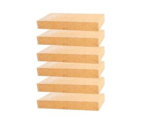 Barbecook Pierres à feu, set de 6 pierres à feu pour barbecue à bois Pedro | accessoire barbecue • Silice réfractaire • Jaune • 22x11.4x20cm