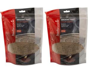 Barbecook poudre de fumage de hêtre pour fumage à froid, entièrement naturels, bois le plus utilisé pour une saveur de barbecue authentique, 230g (Lot de 2)