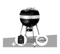 Barbecue à charbon charcoal kettle pro 57 cm + housse de protection + lot de 2 p