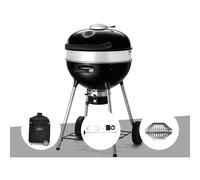 Barbecue à charbon Charcoal Kettle Pro 57 cm + Housse de protection + Rôtissoire + Lot de 2 paniers à charbon - Napoleon