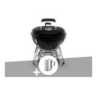 Barbecue à charbon Charcoal portatif Kettle Premium Nomade + cheminée d'allumage - Napoleon