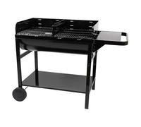 Barbecue à charbon de bois à 2 grilles Noir 128 x 62 x 92,5 cm