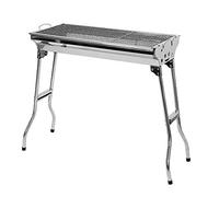 Barbecue à Charbon de Bois Inox,Grill Charbon de Bois XXL,Taille Grande BBQ Pliable Barbecue Grill à Charbon Four de Charbon Portable Robuste-73 * 33,5 * 70 cm-art