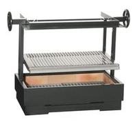 Barbecue à charbon Jardin Noir 72,7 x 44,6 cm Inox Noir G
