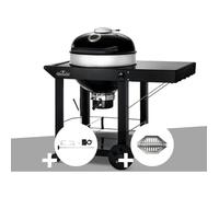 Barbecue à charbon Kettle Pro 57 cm sur chariot + Rôtissoire + Lot de 2 paniers à charbon - Napoleon