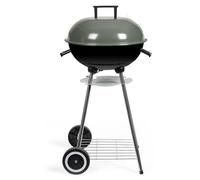 Barbecue à Charbon LIVOO DOC172K, Ø41 cm, Grille Acier Chromé, Hauteur 69,5 cm, 2 Roues