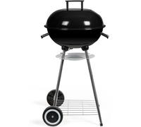 Barbecue à Charbon LIVOO DOC172N, Surface de Cuisson Ø 41 cm, Grille Acier Chromé, Cuve Acier Émaillé