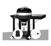 Barbecue à charbon Napoleon Kettle Pro 57 cm sur chariot + Housse pour barbecue à charbon Kettle PRO 57cm sur chariot + Rôtissoire - Napoleon