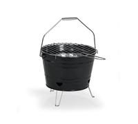 LIVOO - Barbecue à charbon portable DOC327C - ø27 cm de cuisson, hauteur 24cm, acier galvanisé