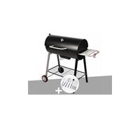 Barbecue à charbon sur chariot Michigan - Somagic + Malette de 8 accessoires inox
