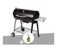 Barbecue à charbon sur chariot michigan + dégraissant pour barbecue - somagic