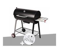 Somagic Barbecues Barbecue à charbon sur chariot Michigan + malette de 8 accessoires inox