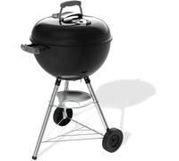 Barbecue à charbon - Weber - Bar-B-Kettle - Ø47 cm - Thermomètre intégré - Acier émaillé - 6 couverts - Noir