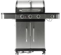 Barbecue à gaz 11,2 kW, 3+1 brûleurs, acier inoxydable, 122 x 57 x 112 cm