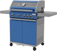 Barbecue à gaz 14,5 kW, 4+1 brûleurs, acier inoxydable, 138 x 58 x 118 cm, hublot