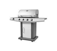 vidaXL Barbecue à gaz argent Acier inoxydable