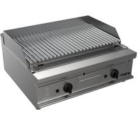Barbecue à gaz à pierres de lave, modèle de table E7/Bs2Bb, dimensions : L 800 x P 700 x H 270