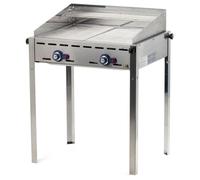 Barbecue à gaz avec 2 grilles de cuisson – 6 kW – Barbecue d'extérieur puissant, idéal pour les terrasses et les événements