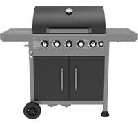 Barbecue à gaz avec 5+1 brûleurs et grille en fonte, 17,5 kW