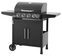 Barbecue à Gaz COOKING BOX Paarl, 4 Brûleurs, 60 x 42 cm Surface de Cuisson, Acier, Thermomètre Intégré