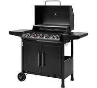 Barbecue à Gaz Cookingbox Paarl, 5 Brûleurs, Surface de Cuisson 70 x 42 cm, 17.5 kW, Grille Acier