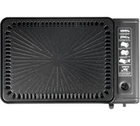 Barbecue à gaz, design portable, contrôle de température réglable, noir