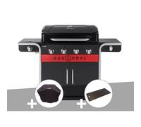Char-Broil Barbecue à gaz et à charbon Gas2Coal 2.0 4B – Housse de protection et plancha