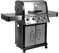 Barbecue à gaz exclusif 17,5 kW, 4+1 brûleurs, acier inoxydable, 147 x 58 x 127 cm