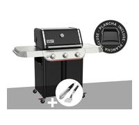 Barbecue à gaz Genesis E-315W Plancha + Kit ustensiles Premium 2 pièces - Weber
