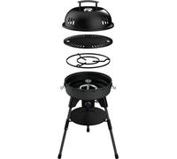 Barbecue à Gaz INCASA Compact, 4000W, Brûleur Inox, Plaque Fonte Aluminium, Allumage Piézoélectrique, Avec Sac de Rangement