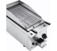 Barbecue à gaz KBS avec pierre de lave, 1 zone de cuisson, grille réglable en hauteur, allumage piézoélectrique, 6,9 kW
