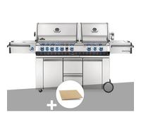 Barbecue à gaz Napoleon Prestige Pro 825 + Pierre à pizza large rectangle