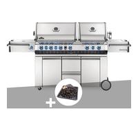 Barbecue à gaz prestige pro 825 + plateau charbon - napoleon