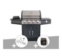 Barbecue à gaz Piretto + Malette 8 ustensiles + Weber Connect Smart Grilling Hub - Jardideco