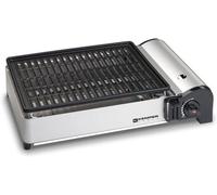 Barbecue à gaz portable 1,9 kW - Barbecue de table compact pour balcons, terrasses et camping