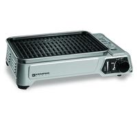 Barbecue à gaz portable 1900W Plaque anti adhesive amovible Camping + Mallette de transport KEMPER