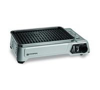 Barbecue à gaz portable 1900W Plaque anti adhesive amovible Camping + Mallette de transport KEMPER